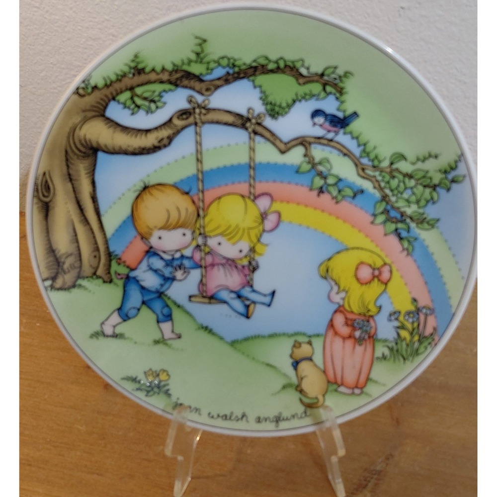 Joan Walsh Anglund Make Each Day a Rainbow Limited Edition Decorative Plate 1981
